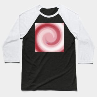 Swirl of Dark To Light Pink Stripes Baseball T-Shirt